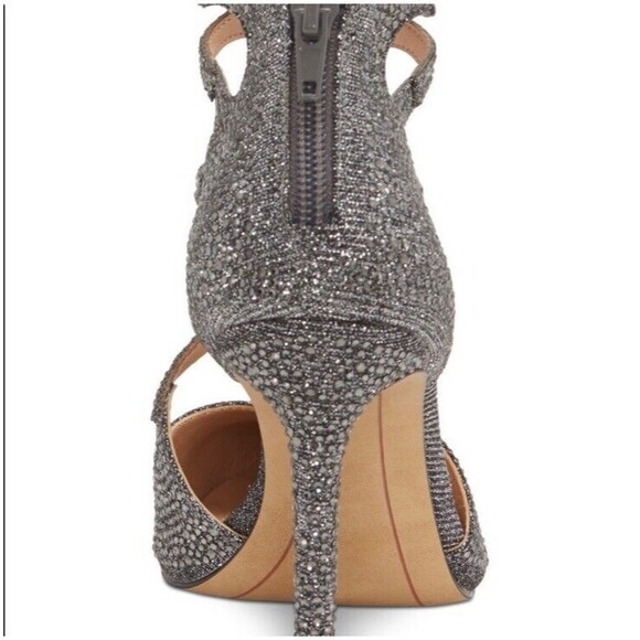 INC. International Concepts Kaffe2 Silver Rhinestone Pumps Pointed Toe Sz 9 NWOB - Picture 3 of 15